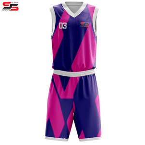 Uniformes de baloncesto con nombre de equipo personalizado, 100% de poliéster, uniformes deportivos de alta calidad para hombres en Pakistán - Product Image 6
