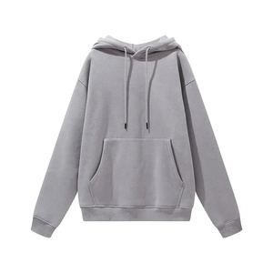 Sweat à capuche 100% coton de haute qualité lourd 550gsm sans ficelle sweats à capuche polaire chandails confortables respirants avec logo personnalisé - Product Image 4