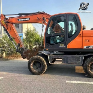 Excavadora de Ruedas Usada Doosan DX150 de 15 Toneladas con Cucharón de 0.75m³, Marca Coreana Original, Excavadora de Construcción Mediana con Pocas Horas de Uso y Certificación CE - Product Image 3