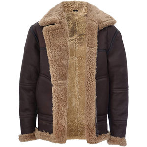 Wholesale Latest Design Men Winter Jacket Best Quality Top Selling Men Shearling Jacket <b>For</b> Men Genuine Leather <b>Fur</b> Jacket - Product Image 3