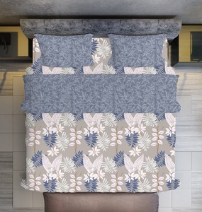 Juego de cama de flores de microfibra de tamaño Queen duradero resistente a la decoloración con 1 sábana bajera y 2 fundas de almohada para hospital - Product Image 2