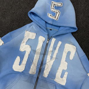 Sudadera con Capucha Extra Grande para Hombre, de Invierno, 100% Algodón, 340 g/m², Estilo Vintage, Lavado Ácido, Desgastado, Personalizada al por Mayor - Product Image 5