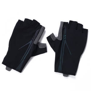 Gants de cyclisme décontractés d'hiver demi-doigt rembourrés en gel respirant personnalisés pour hommes femmes longueur de poignet utilisation en extérieur VTT - Product Image 2