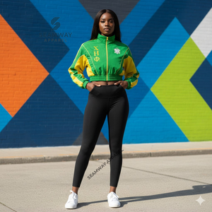 Chi Eta Phi Windbreaker <b>Lightweight</b> Windcheater Casual Trendy Outdoor Windproof Zip-Up Shell <b>Jacket</b> For <b>Women</b> - Product Image 5