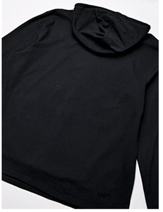 Men's Long Sleeve T-Shirt Hoodie Script Logo 100% Cotton Imported Pull on Closure <b>Machine</b> Wash Lots Sourcing From Bangladesh - Product Image 6