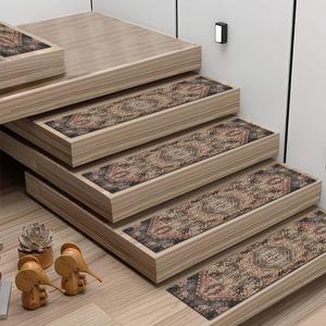 Kilim Design Printed Rug: Vintage, Washable, Personalized, Turkish,Step Rug - Product Image 1