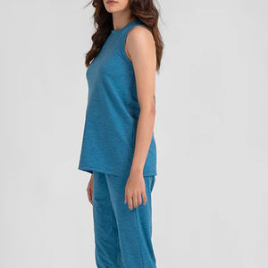 Novedad en Ropa Deportiva, Camisetas sin Mangas de Color Sólido con Logotipo Frontal, Precio Razonable, Alta Calidad, Transpirables, Camisetas de Tirantes para Mujer - Product Image 6