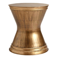 Table basse ronde en métal artisanale de qualité supérieure, personnalisée, pour chambre à coucher et salon