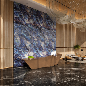 Lámina Decorativa de PVC D Stona, Acabado de Mármol de Lujo, Panel de Pared Impermeable y Resistente a los Rayos UV para Interiores y Exteriores, Suministro OEM - Product Image 1