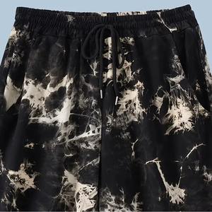 Conjunto de manga corta transpirable de algodón para hombre, ropa informal, trajes personalizados para hombre, conjuntos de estilo de gimnasio, conjunto corto de lavado ácido - Product Image 4