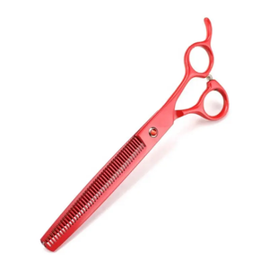 Nouveautés : Ensemble de ciseaux de toilettage pour animaux de compagnie en acier inoxydable pour droitiers, avec poignée en plastique, pour toilettage professionnel des chiens - Product Image 5