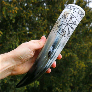 Cuerno para Beber de Animales Auténtico, Hecho a Mano y Pulido, Ecológico, Duradero, Elegante, Tamaño Personalizado, para Disfrutar de Bebidas, Único y Rústico - Product Image 3