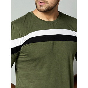 T-shirt de gymnastique unisexe pour hommes 100% polyester à séchage rapide manches raglan design vierge vêtements de musculation surdimensionnés - Product Image 6