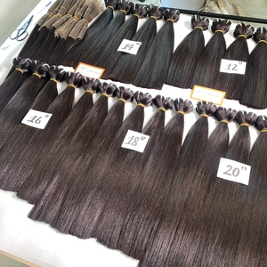 Wholesale Top Grade Premium 100% Raw Remy Virgin Vietnamese Human <b>Hair</b> Extensions Natural Black Bone Straight Machine <b>Hair</b> - Product Image 1