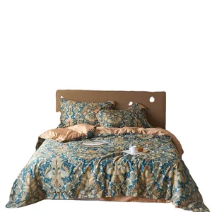 家纺床上用品冬季羽绒被被套床单床上用品套装豪华被套时尚印花酒店床单床上用品套装
