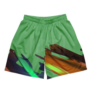 Pantalones cortos de malla con logotipo estampado personalizado de nuevo estilo, pantalones cortos de malla de nailon, pantalones cortos deportivos para correr para hombres - Product Image 1