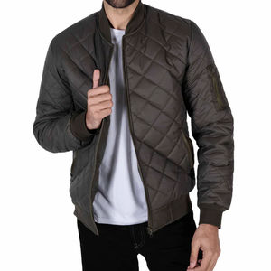 Blouson aviateur pour homme avec doublure rembourrée, manches longues, vêtement d'extérieur d'hiver conçu pour la chaleur et le confort de la mode urbaine - Product Image 6