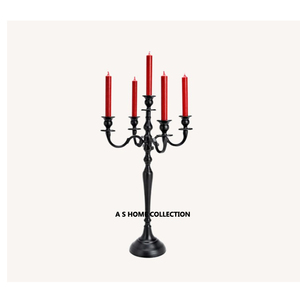 Bougie traditionnelle moderne en plaqué or à 5 bougies en cristal de luxe, bougie votive, design élégant, candélabre de centre de table pour les fêtes de mariage et les événements - Product Image 5