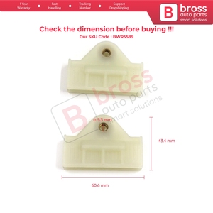 BWR5589 Regulador de ventana trasera Clips de soporte de corredor de vidrio para Tucson MK3 TL Nexo MK1 FE Sportage MK4 QL Niro MK1 DE 83412-A4000 - Product Image 6