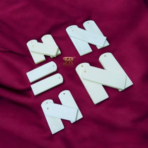 Balances en résine ivoire de taille personnalisée avec finition durable et lisse de style animal sculpté pour les poignées de couteau de bricolage - Product Image 4