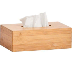 Support de boîte à mouchoirs en bambou élégant pour le stockage de mouchoirs rechargeables avec bords lisses pour la salle de bain ou l'espace de vie - Product Image 3