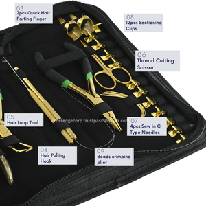 Kit de Herramientas de Alta Calidad para Extensiones de Cabello, 4 Agujas Tipo C, Pinza para Remover Cintas Adhesivas, Pinzas para Seccionar Cabello, Profesional para Salón - Product Image 4