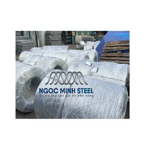 Hot sale 2023 Low Carbon Hot Dipped Galvanized Steel Wire for Armoring Cable High quality from Vietnam