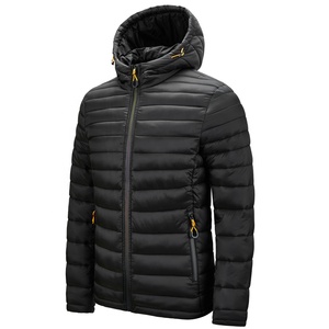 Unisex <b>Lightweight</b> Waterproof Eco-Friendly Quilted Puffer <b>Jacket</b> with Hood Zipper Closure Winter <b>Casual</b> Outwear ODM - Product Image 4
