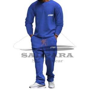 Survêtements pour hommes de qualité supérieure vêtements de rue vêtements de jogging en molleton de coton personnalisés tenue d'entraînement à col rond avec conception de services OEM à la mode - Product Image 4