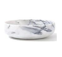 Meilleur prix Bol fait à la main Cuisine à domicile et dessus de table Bol en marbre Qualité supérieure Bol à pied Forme ronde