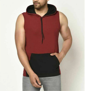 Top Vente Votre Propre logo Nouveau Style Unique Style GYM À Capuche Client Bas Prix Gym Sans Manches Hoodies Hommes - Product Image 1