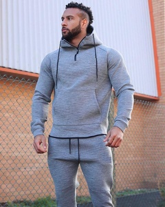 Nouveau Streetwear personnalisé hommes nouvelle mode fermeture éclair complète Cargo ensemble de sweat à capuche Logo hommes sweats à capuche et survêtements 100% coton ensemble de costumes - Product Image 6