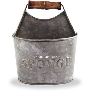 Factory Supply Vintage Design <b>Caddy</b> Kitchen Tabletop Storage Rustic Handcrafted Galvanized <b>Caddy</b> for Kitchen Utensils Supplies - Product Image 1