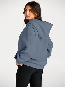 Pull tricoté surdimensionné de luxe pour homme, 100 % polyester et coton, épais, uni, pour l'hiver, avec impression numérique/sérigraphie - Product Image 3