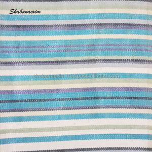 Outdoor Stripe Canvas Fabric Hand Knitted Yarn Dyed Farmhouse Decorate Stripe Fabrics From Indian Manufacturer - Product Image 3