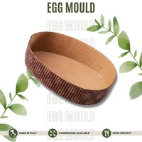 Moule à gâteau en papier jetable personnalisable Del Pin Made Italy, motif floral, extérieur brun, revêtement multicouche, compatible four, respectueux de l'environnement