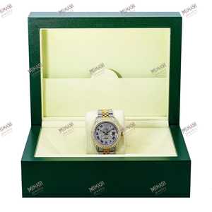 Best Quality Fully Iced Moissanite Diamond Stainless Steel <b>Watch</b> Premium Blue Numeral Roman Dial Auto Date Gold Accent <b>Watch</b> - Product Image 6