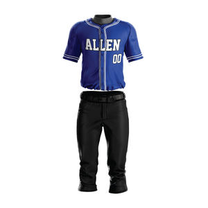 Vente en gros de vêtements de sport de baseball sur mesure uniforme de baseball de style unique ensemble d'uniformes de baseball à vendre - Product Image 1