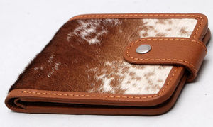 2025 tarjetero de cuero de vaca genuino Premium personalizado para hombres, billetera corta delgada de alta calidad, cierre abierto hecho en Pakistán - Product Image 5