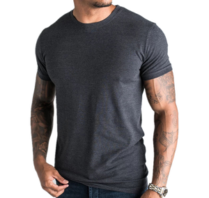 เสื้อยืดลำลองสำหรับผู้ชายเสื้อยืดออกกำลังกายผ้าคอตตอนติดตั้ง100% ระบายอากาศเป็นมิตรกับสิ่งแวดล้อมพร้อมโลโก้ออกแบบได้ตามต้องการ - Product Image 3