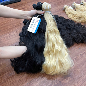 Paquetes de cabello virgen Rubio vietnamita 613 Extensiones de cabello ondulado natural Precio de fábrica Tejido de cabello - Product Image 6