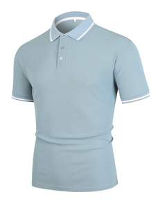 Polo pour homme à manches courtes de style streetwear pour adultes, best-seller, respirant, nouveau design - Product Image 6