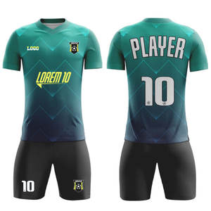 Conjuntos de Camisetas de Fútbol Unisex Personalizadas de Alta Calidad, Uniforme de Equipo, Logotipo del Club, Nombre, 100% Poliéster, Impresión por Sublimación, Práctica - Product Image 2