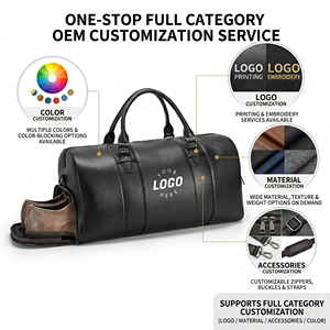 Bolsa <span class=keywords><strong>de</strong></span> Viaje Deportiva Personalizada, Transpirable, <span class=keywords><strong>de</strong></span> Cuero Negro, con Compartimento para Zapatos, Libre <span class=keywords><strong>de</strong></span> Olores, para Entrenamiento y <span class=keywords><strong>Viajes</strong></span> Cortos - Product Image 2
