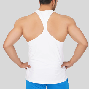Camiseta sin mangas de calidad Premium para hombre, capucha transpirable con cuello en V, bordado a máquina, estilo deportivo, talla XL, logotipo trasero - Product Image 4