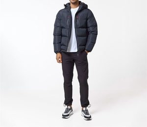 Veste d'hiver matelassée en softshell respirante et coupe-vent avec fermeture éclair pour homme, personnalisable avec logo, grandes tailles, impression sur mesure - Product Image 4