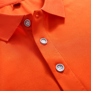 เสื้อโปโลลายทางสำหรับผู้ชายเสื้อโปโลสีพื้นระบายอากาศ - Product Image 6