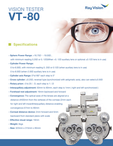Meistverkaufte Digitale Ophthalmologische Instrumente VT-50 Manueller Sehtester Phoropter für Optometrie Augenuntersuchungsgeräte - Product Image 4