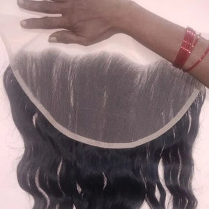 Natural Raw Human Hair Extensions Cuticle Aligned Curly Wavy <b>Lace</b> <b>Closure</b> Color-Aligned Bundles with Frontal Hair Weave - Product Image 1