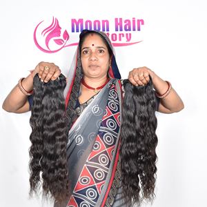 Increíble Producto 2025, Cabello Humano Moon Hair, Paquete de Cabello con Encaje Avanzado, Pelucas Onduladas, Cabello Virgen con Cutícula Alineada, Pelucas Crudas en Venta por Exportación - Product Image 1